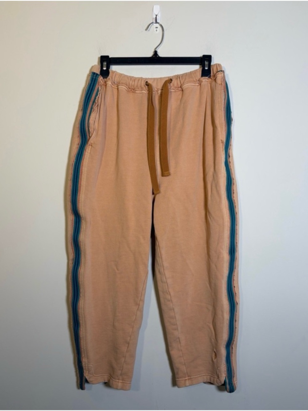 Free People Movement Aztec Side Strip Long Pants in Peach -L